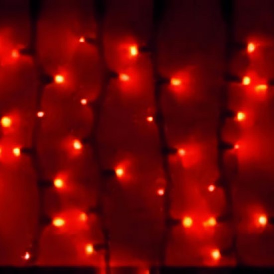 Световой занавес, красные 300 LED, арт.IL-CT-K300R