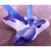 Елочная игрушка Голубь гжель 3,5 см G1701