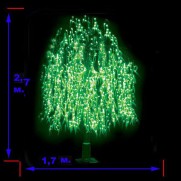 LED-"Ива плакучая", выс. 2 м., 1056 светодиодов JH2.0/1.7G-IC