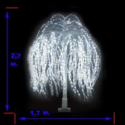 LED-"Ива плакучая", выс. 2 м., 1056 светодиодов JH2.0/1.7W-IC