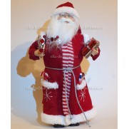 Игрушка Санта Клаус под елку 46 см. бордо (анимированный) M01RRP-W-RO2-N18ST