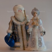Набор Дед Мороз и Снегурочка из ткани №10