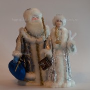 Набор Дед Мороз и Снегурочка из ткани №11