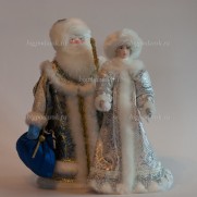 Набор Дед Мороз и Снегурочка из ткани №12