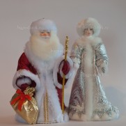 Набор Дед Мороз и Снегурочка из ткани №13