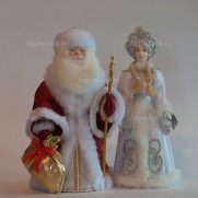 Набор Дед Мороз и Снегурочка из ткани №14