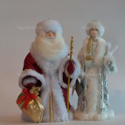 Набор Дед Мороз и Снегурочка из ткани №15