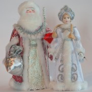 Набор Дед Мороз и Снегурочка из ткани №17