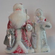 Набор Дед Мороз и Снегурочка из ткани №18