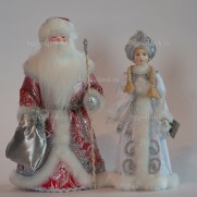 Набор Дед Мороз и Снегурочка из ткани №20